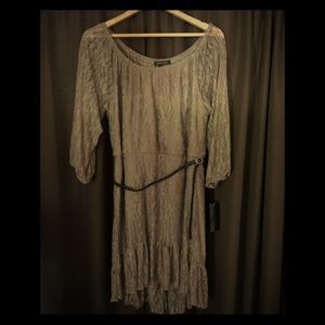 Taupe / Brown Lace Dress